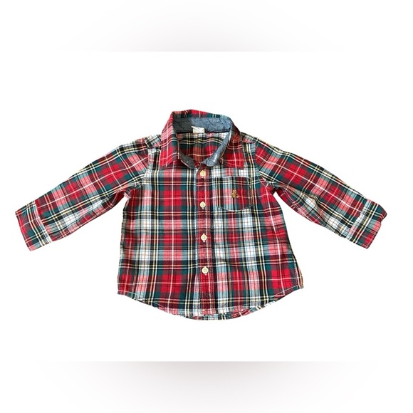 GAP Kids Plaid Button Down Shirt - Picture 1 of 5